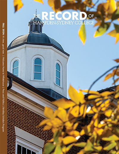 The Record magazine cover - Settle Hall in the fall