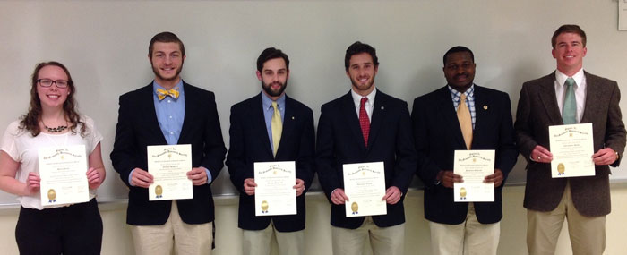 students inducted in sigma xi