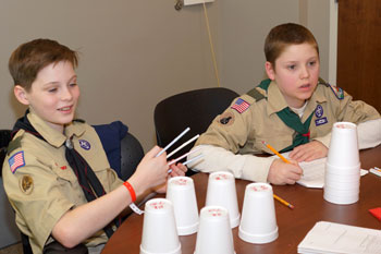 boy scouts at Hampden-Sydney College