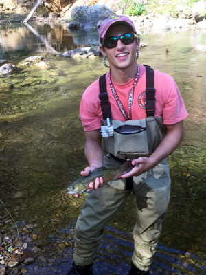 Student with Fish