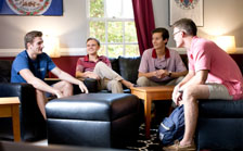 Students in a lounge