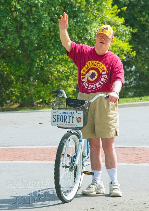 Walter "Shorty" Simms with his bike