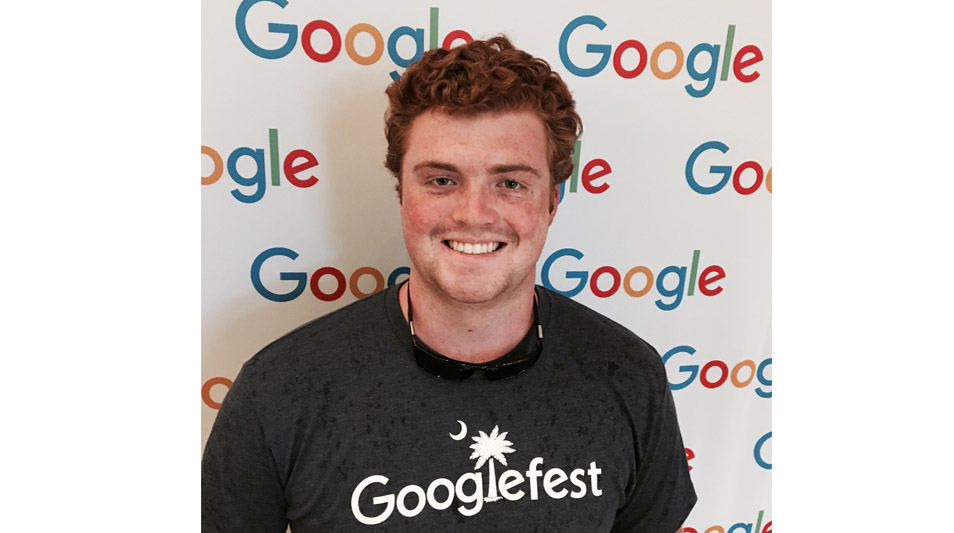 Ryan Waugh '19 at Googlefest in South Carolina.