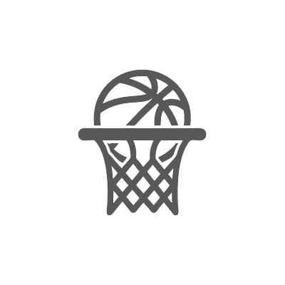 basketball and hoop icon