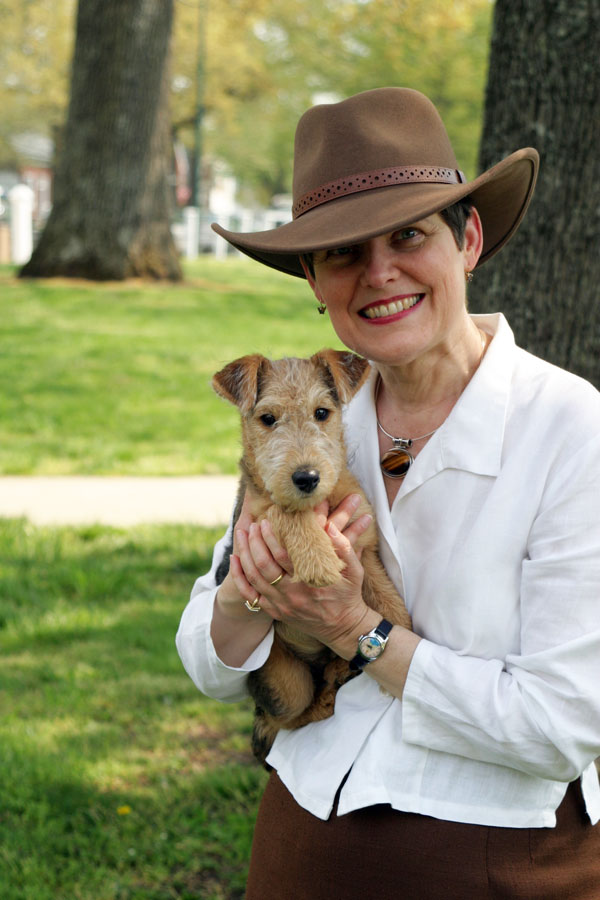 Anita Garland and her dog, Bobby
