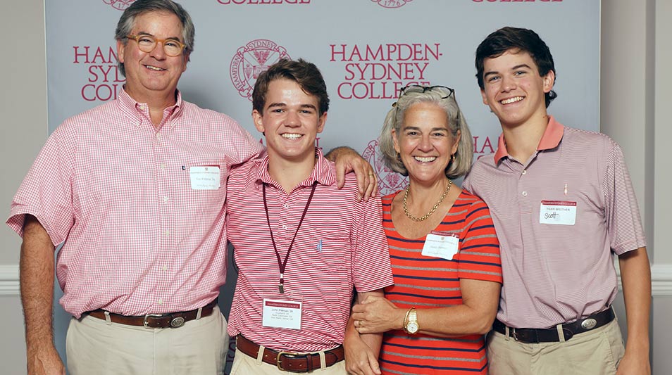 John Pittman '20 and his family