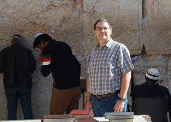 Dr. Hight at the Western Wall