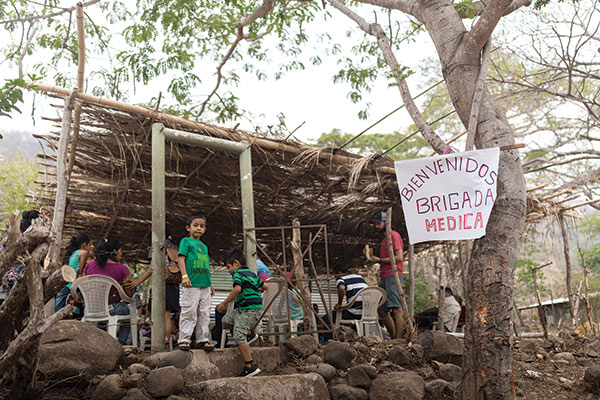 a health clinic shack in Guatemala