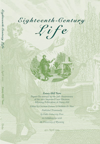 Green book cover titled "Eighteenth Century Life"