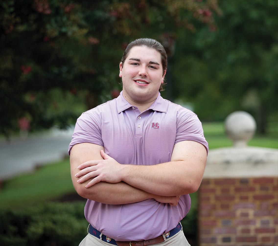 Tyler Howerton '21 headshot, outdoors