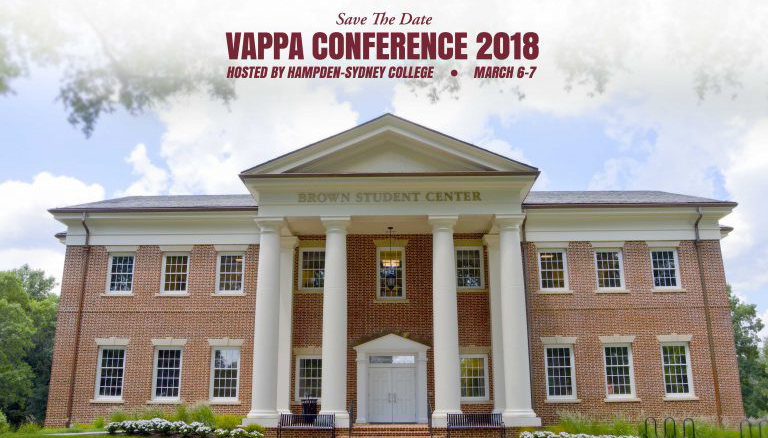 VAPPA conference save the date card for conference on March 6-7, 2018