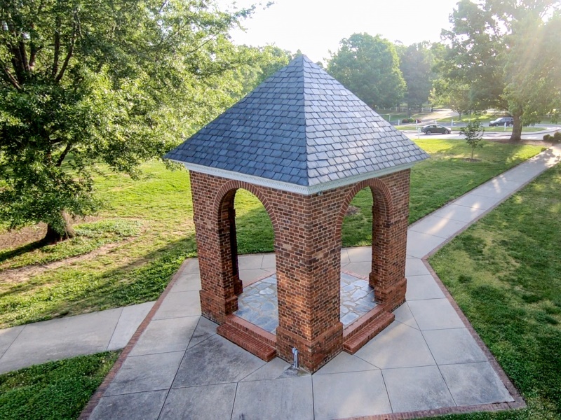 the Bell Tower from above and through the sun