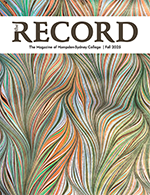 The Record magazine cover - colorful swirls of waves