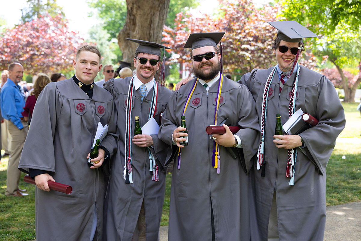 Class of 2026 graduates posing after the commencement ceremony