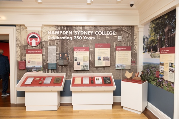 The Hampden-Sydney 250th anniversary exhibit at the Virginia Museum of History and Culture