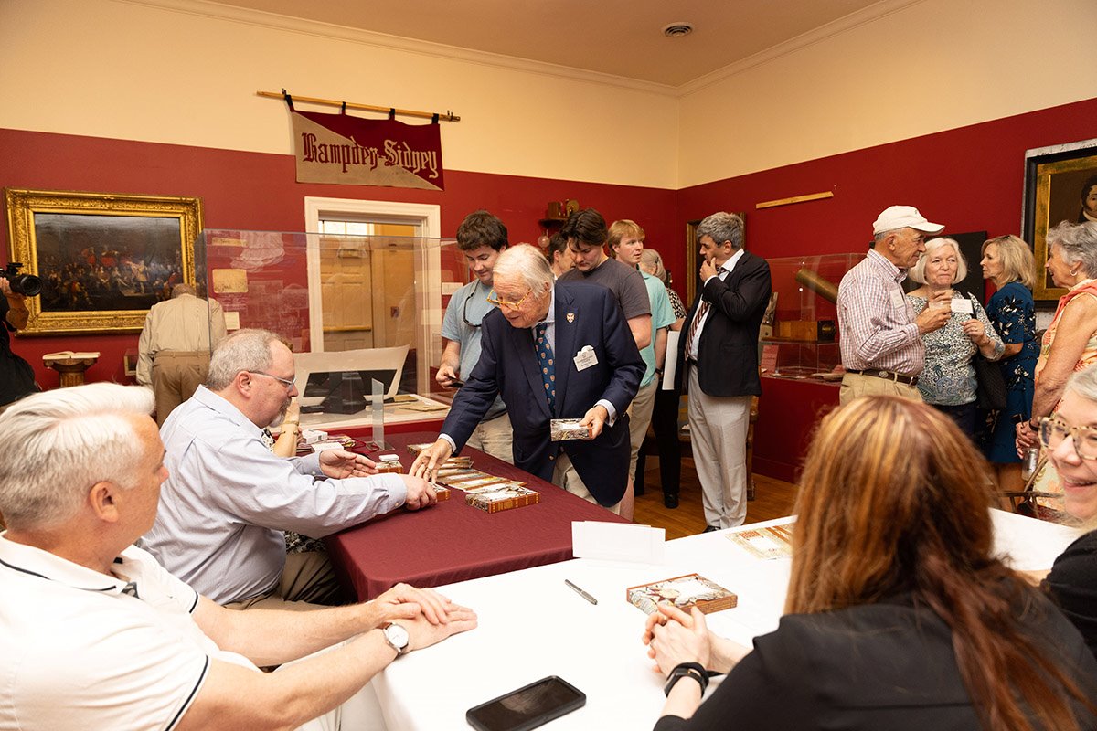 The "Hampden-Sydney Student Brotherhood: Trends and Traditions” exhibit at the Atkinson Museum