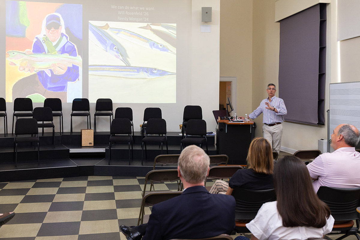 The "Art of Engagement" presentation at Hampden-Sydney College