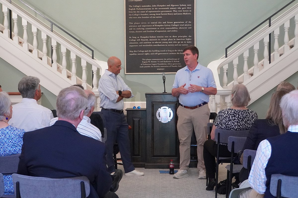 The "Art of Leadership" presentation at Hampden-Sydney College