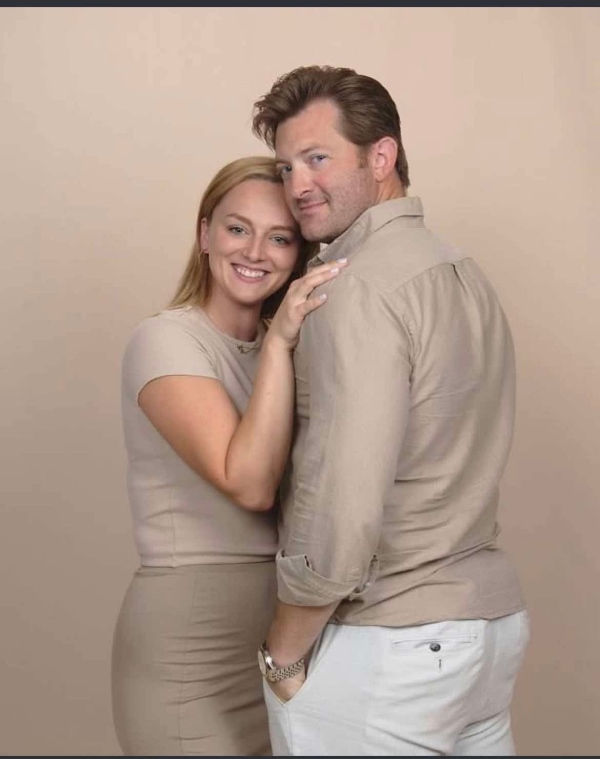 Andrew "Hollywood" Mitakides '07 with his wife