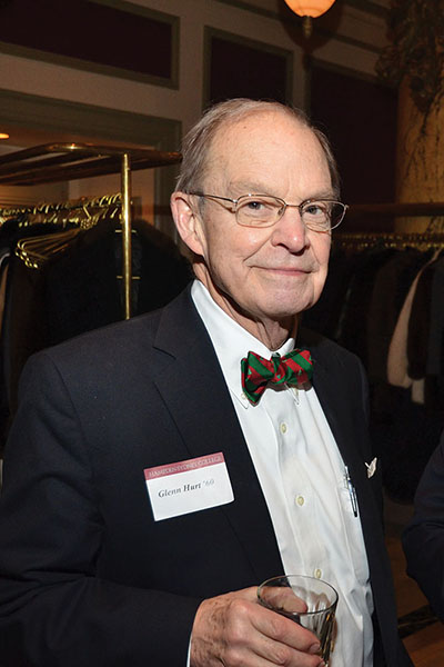 Glenn Hurt '60 posing for a photo at a special event