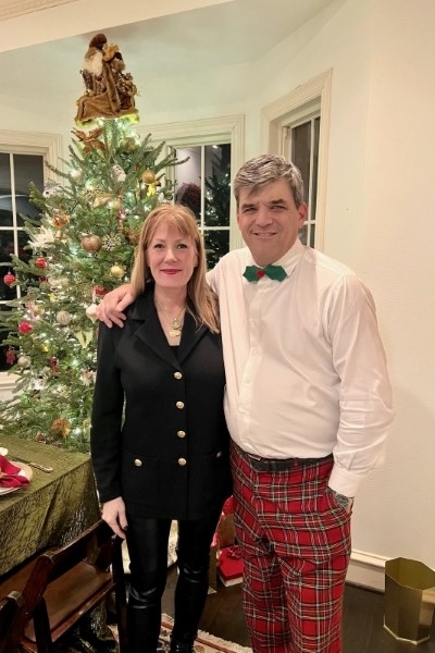 Wilson Schoellkopf and his wife at Christmas