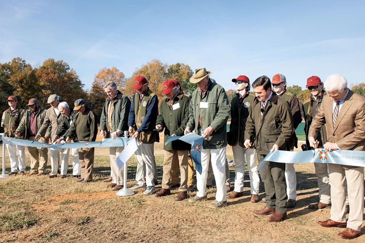 the official ribbon-cutting ceremony at the new Shooting Sports Academy