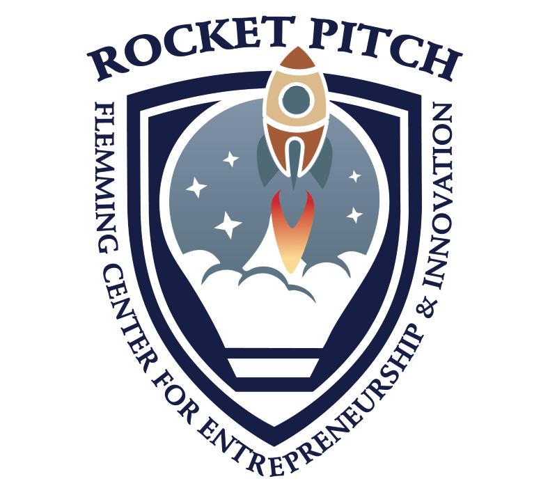 Icon representing a rocket taking off