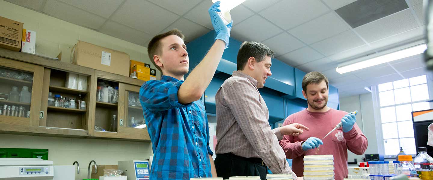 Biology lab with Dr. Michael Wolyniak