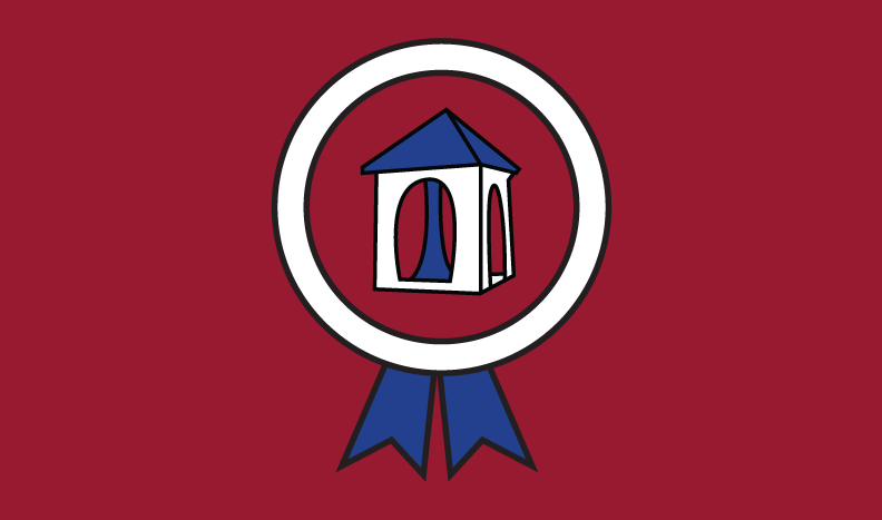infographic of Bell tower inside a ribbon award