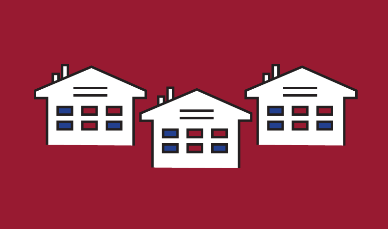 infographic of buildings