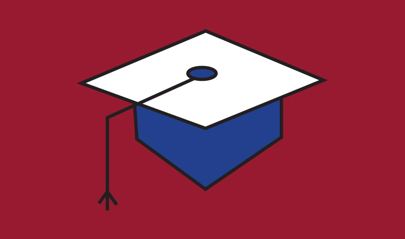 infographic of mortarboard