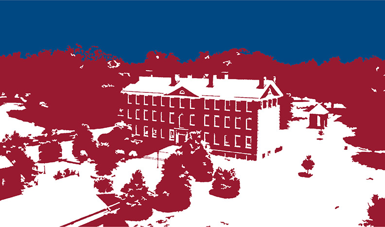 infographic of a silhoutted building