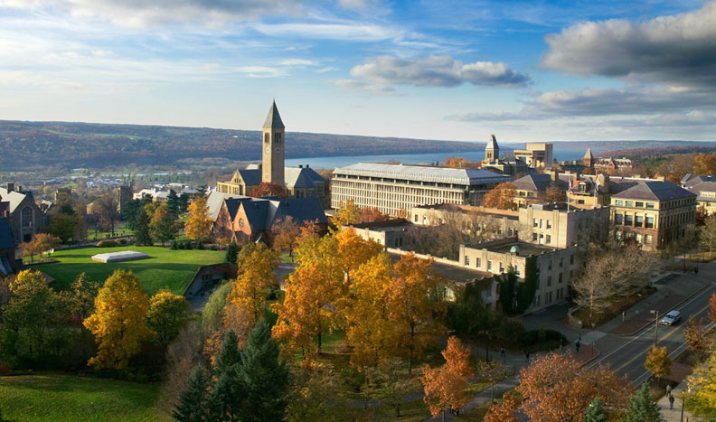 Cornell University aerial photo, courtesy of Cornell University Photography 