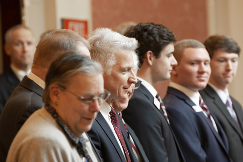 Members from H-SC stand in the gallery at the VA Capitol