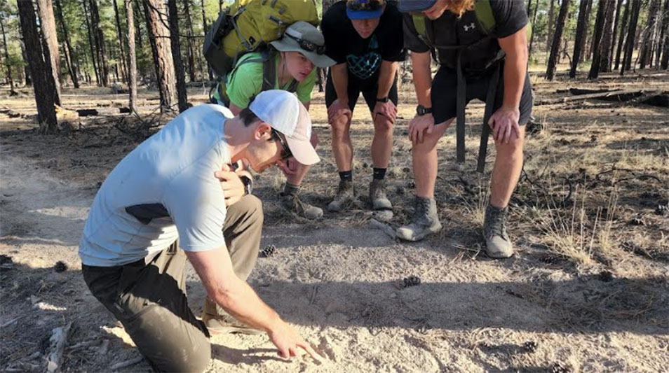 Hampden-Sydney students tracking elk in the Gila Wilderness