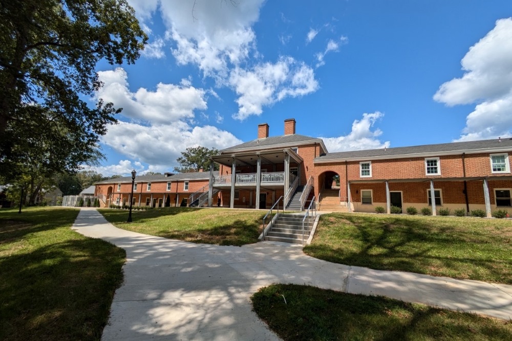the new back porch of Whitehouse Dorm