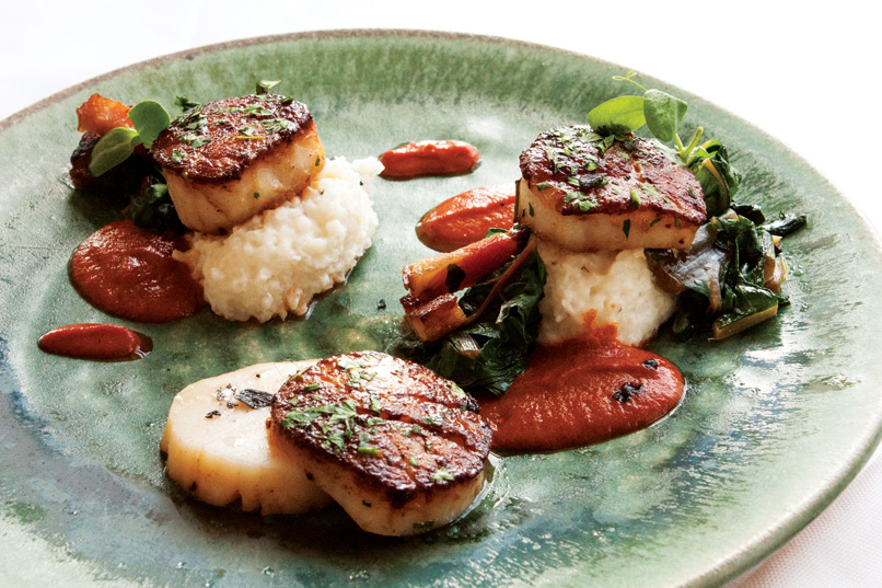 scallops dish crafted by Walter Bundy