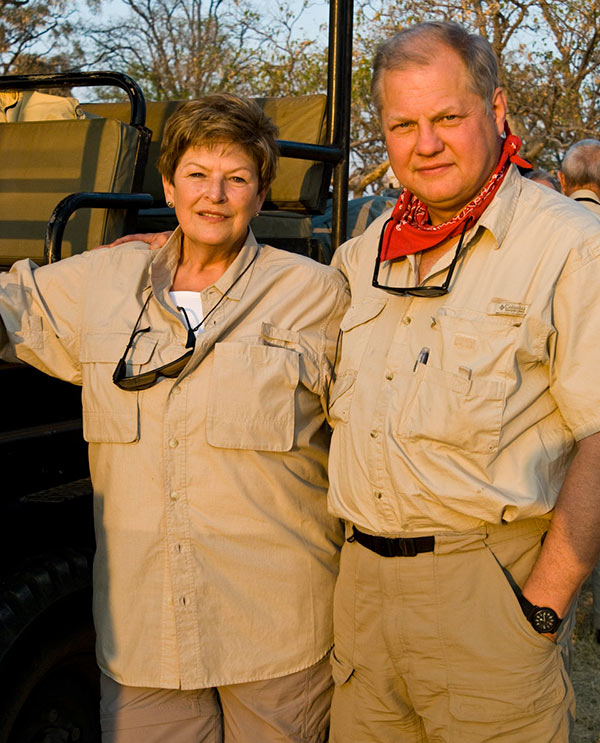 Ranny Chitwood and his wife in Botswana