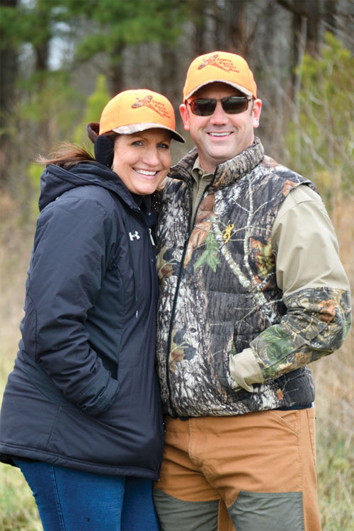 Michael Luter with his wife, Judy Luter at the annual Legacy Ranch Tower Shoot