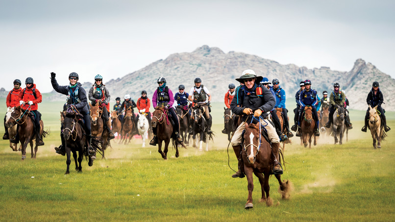 Mongol Horse Race Starting line-up