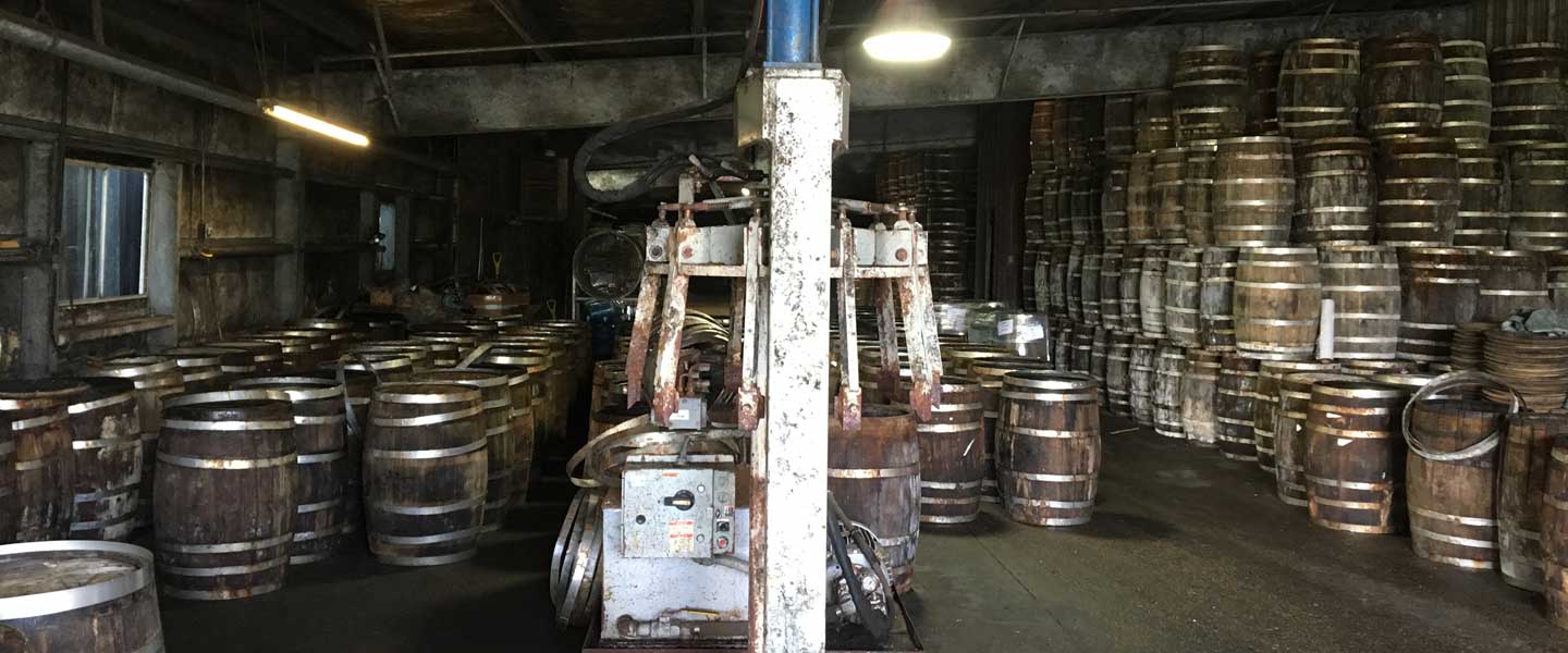 Inside the Tabasco Mash Warehouse packed with barrels