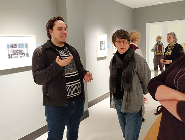 Arthur White giving a talk in The Gallery