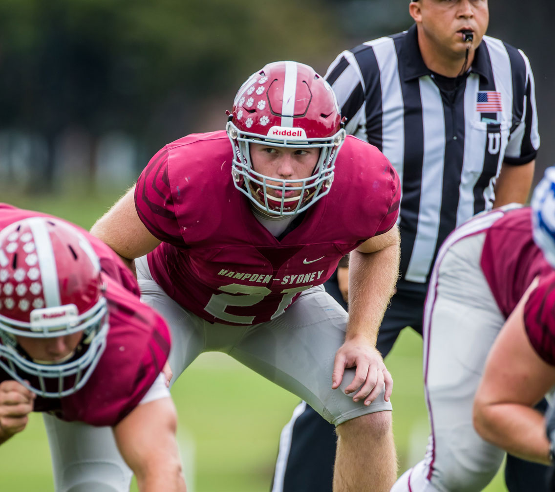 Griffin Davis playing football