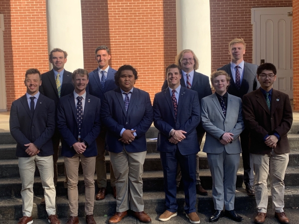 Fall 2023 ODK initiates standing in a group